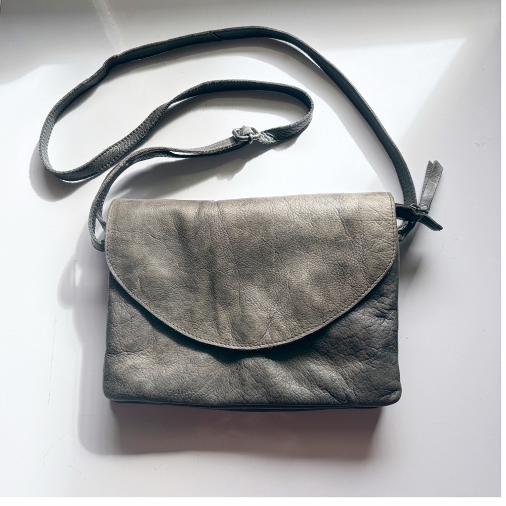 Latico Leather Marcus Crossbody Bag Charcoal